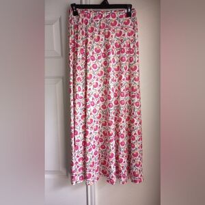 Floral Unbranded Maxi Skirt Elastic Waist Size S ( New Without Tag)